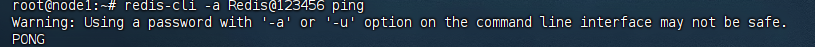 Redis CLI ping 验证