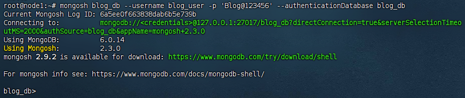 MongoDB 连接验证