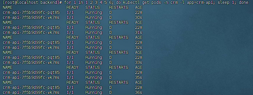 自愈过程 连续6次get_pods